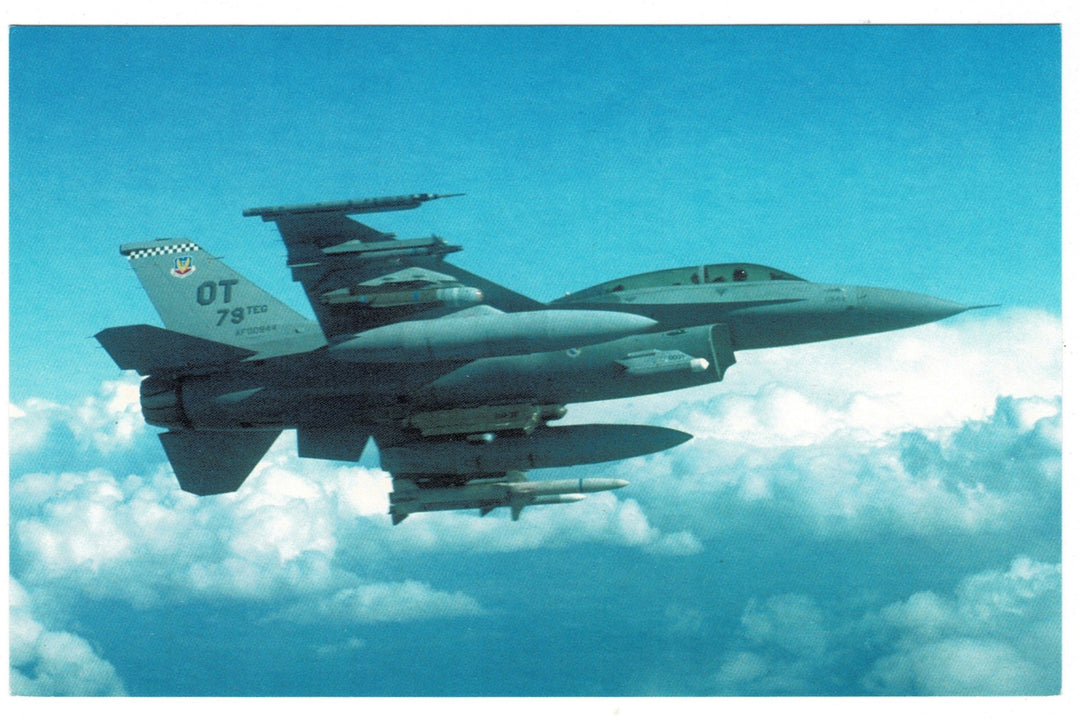 F-16D Fighting Falcon Vintage Aviation Postcard.