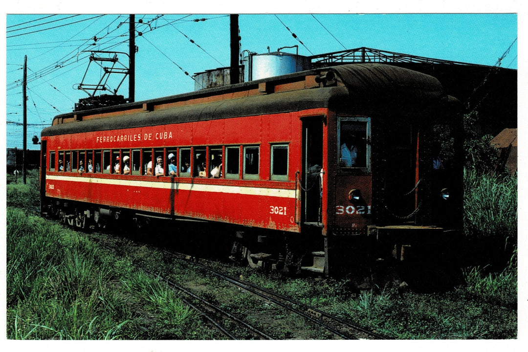  Hershey Electric Railway, Cuba, May 1962, Vintage Streetcar Postcard.