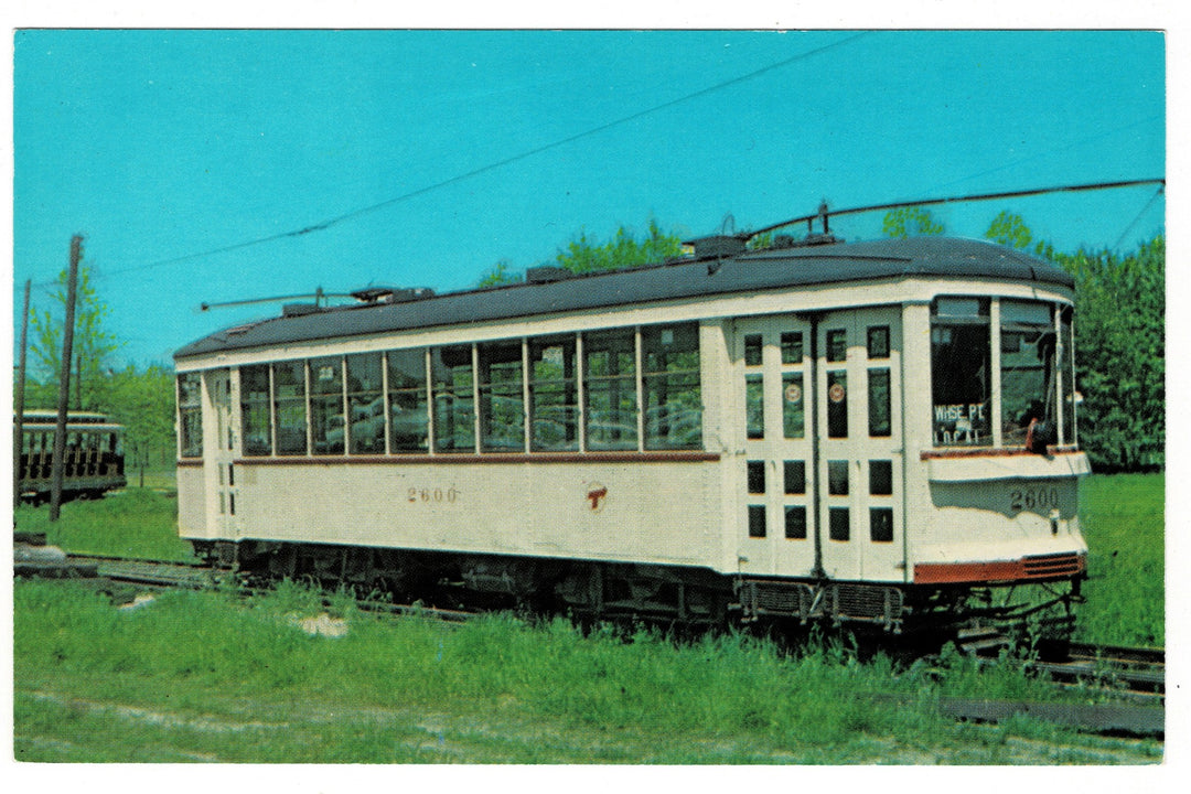 1969 Montreal Tramways, Canadian Trolley Vintage Railroad Postcard,