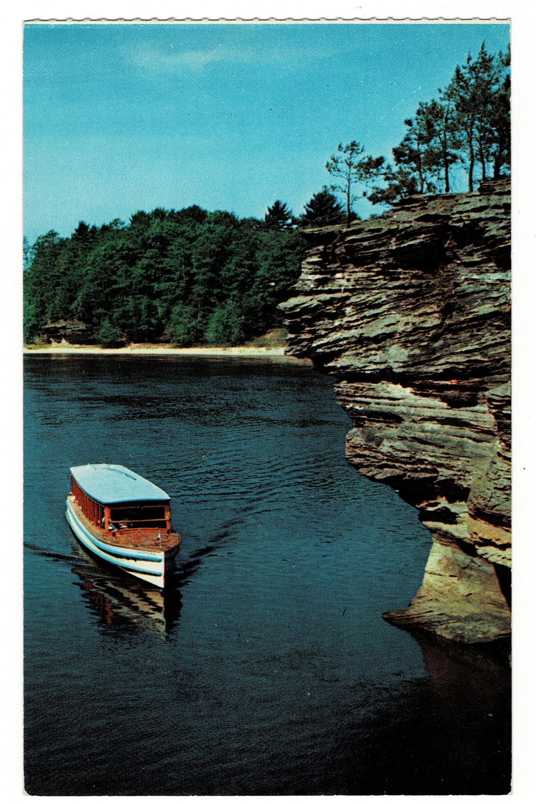 1960s The Josephine Boat Grotto, Wisconsin Dells Vintage Postcard.