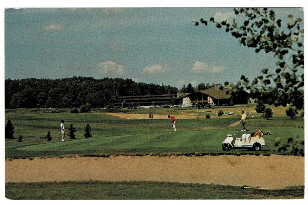  1970 Telemark Lodge and Golf Course Cable Wisconsin Vintage Postcard.