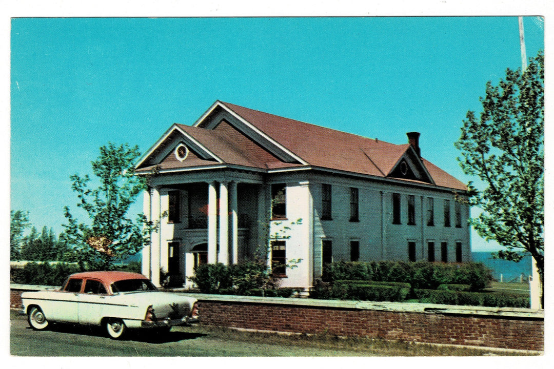 1956 Keweenaw County Courthouse Eagle River, Michigan Vintage Postcard.