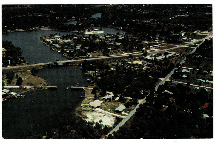 50s Pithlachascotee River Bridge Port Richey Florida Vintage Postcard.