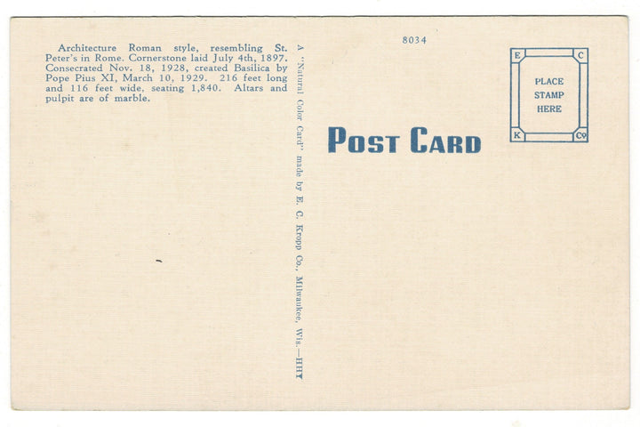 1940s Basilica of St. Josaphat, Milwaukee Wisconsin