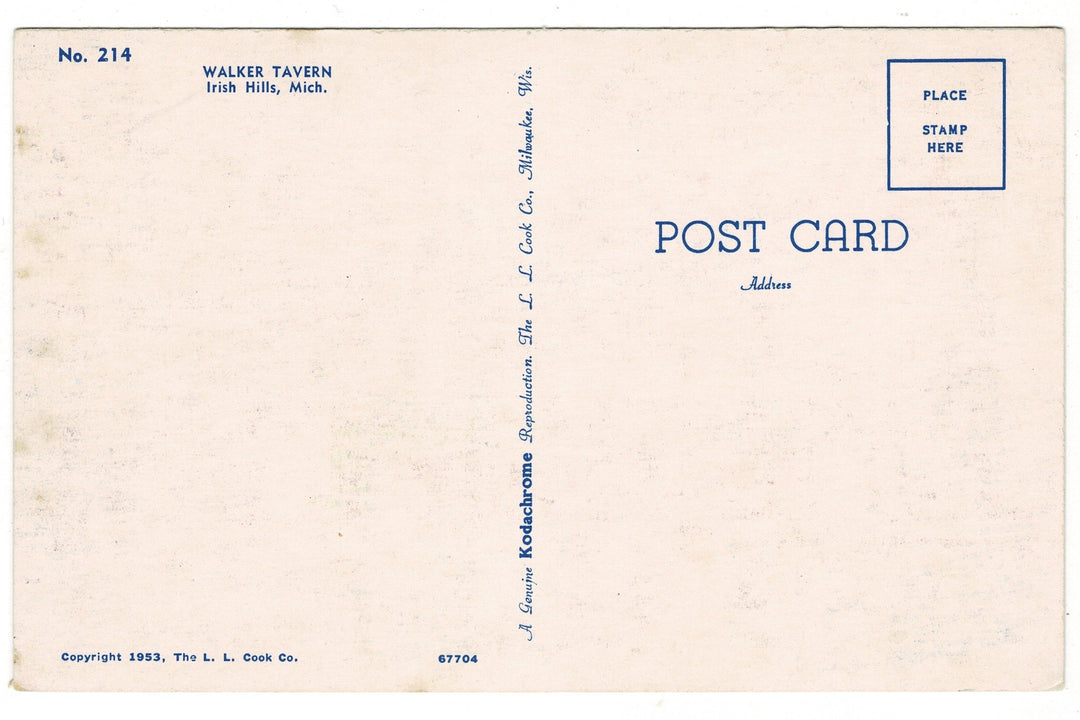 1953 Historic Walker Tavern, Irish Hills, Michigan.