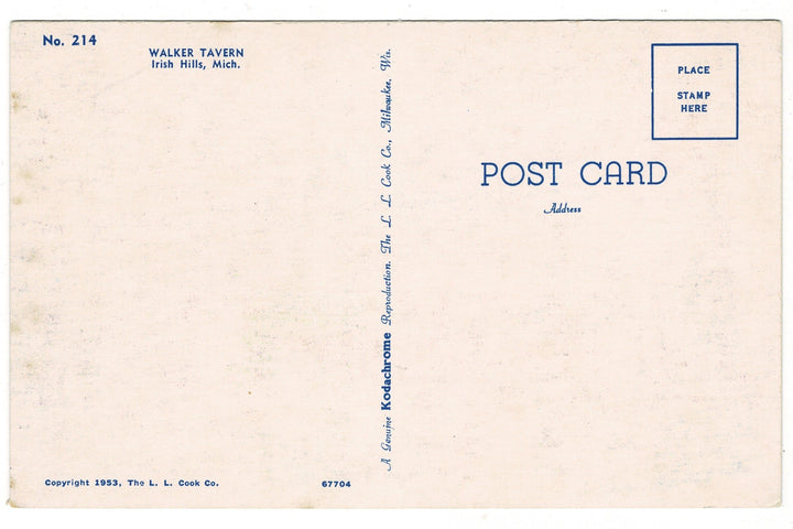 1953 Historic Walker Tavern, Irish Hills, Michigan.