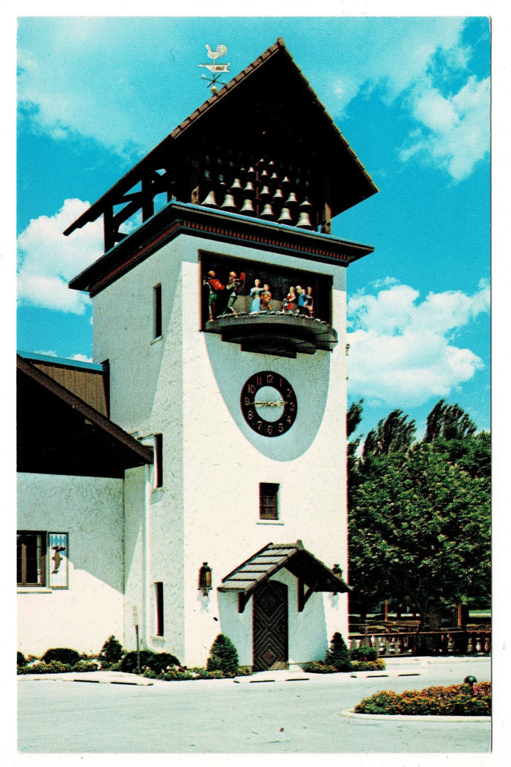 1979 Bavarian Inn Glockenspiel Frankenmuth Michigan Vintage Postcard.