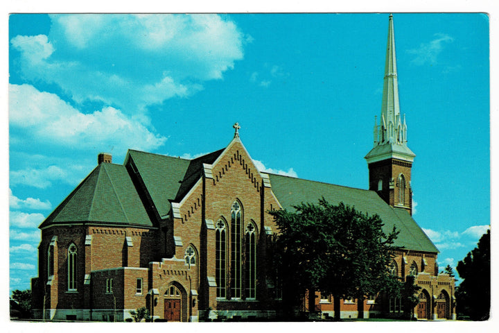 1980 St. Lorenz Lutheran Church, Frankenmuth Michigan Vintage Postcard.