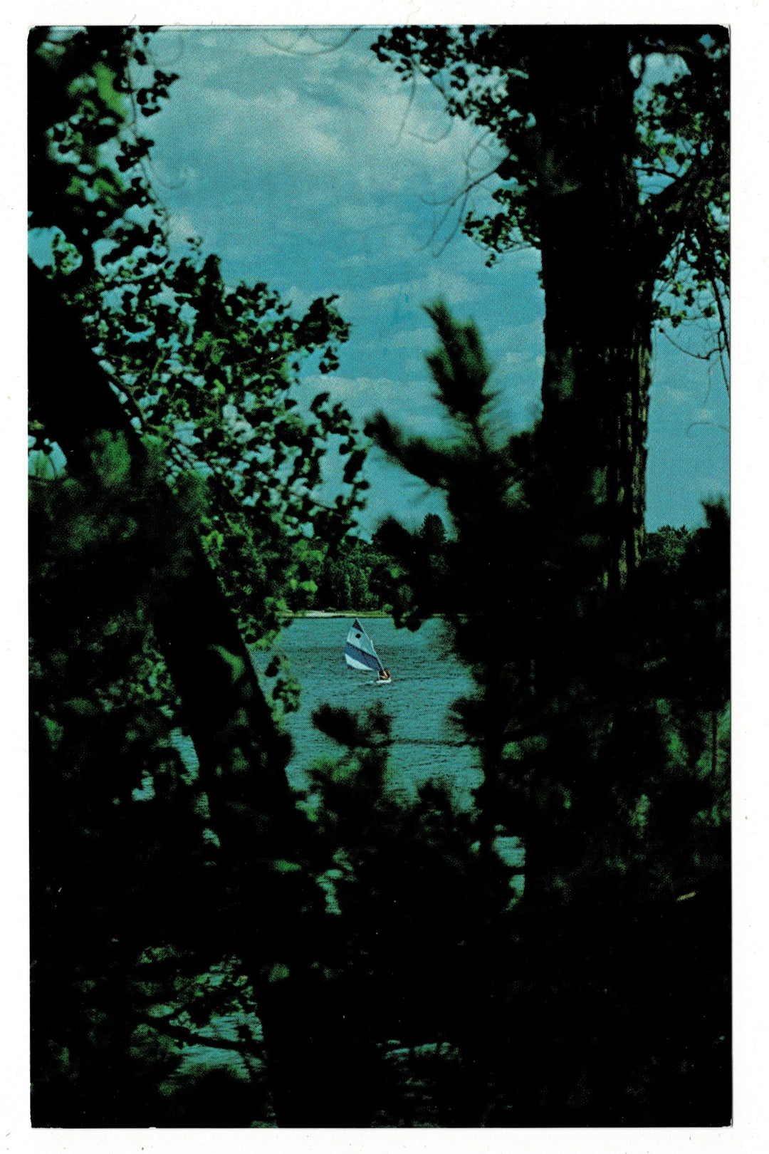 1970s Camp Webb on Little Hills Lake, Wautoma Wisconsin Vintage Postcard.