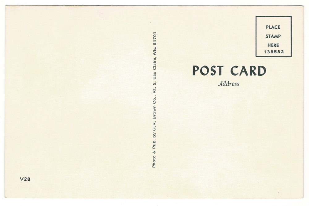 1960s Wisconsin Vacationland Tranquil Lake Scene Vintage Postcard.