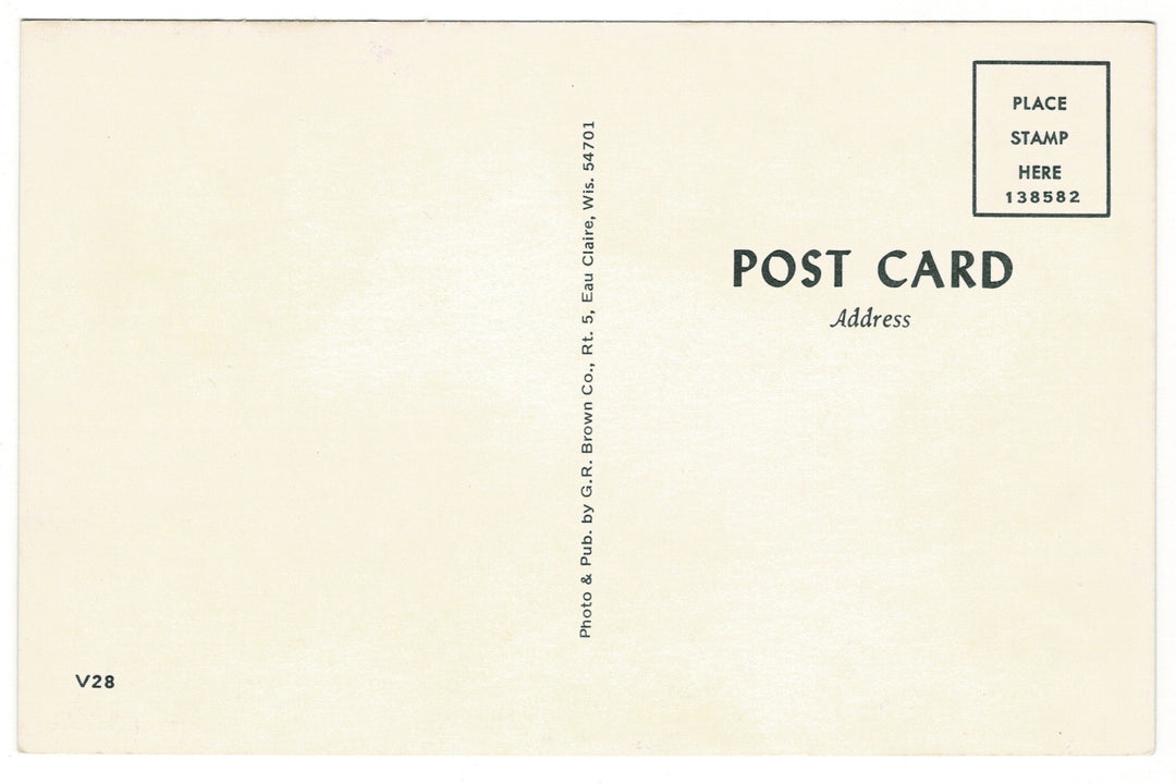 1960s Wisconsin Vacationland Tranquil Lake Scene Vintage Postcard.