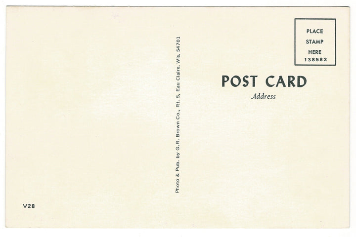 1960s Wisconsin Vacationland Tranquil Lake Scene Vintage Postcard.