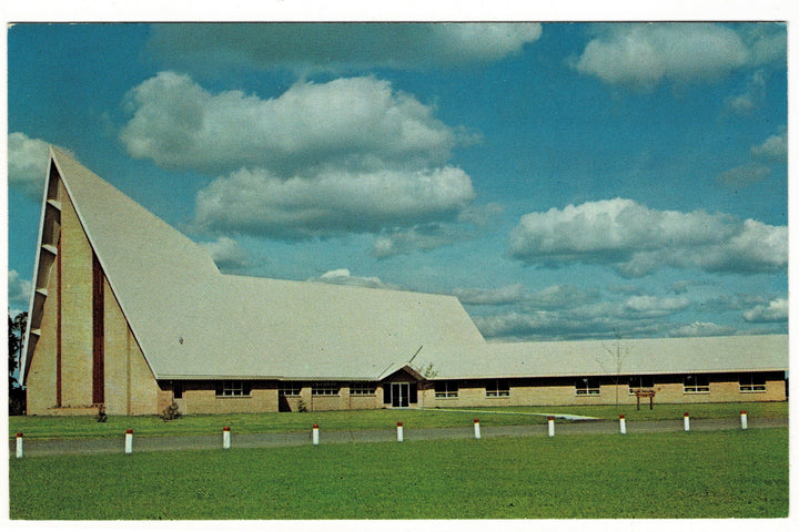 1960s First Lutheran Church in Hayward, Wisconsin Vintage Postcard.