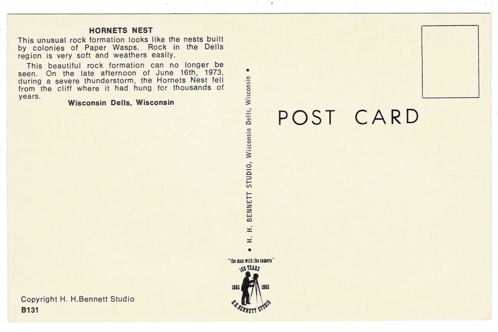  1965 Hornet’s Nest, Upper Wisconsin Dells Vintage Postcard.