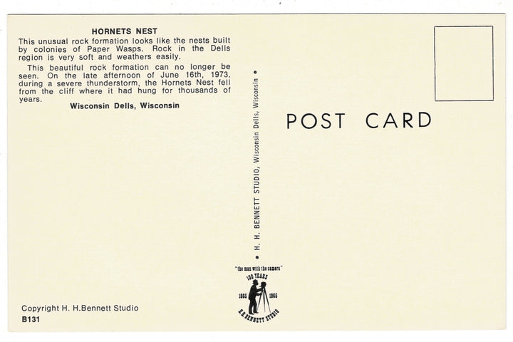  1965 Hornet’s Nest, Upper Wisconsin Dells Vintage Postcard.