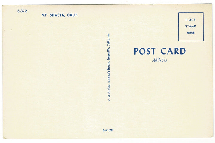 1950s Mount Shasta from Interstate 5 California Vintage Postcard.