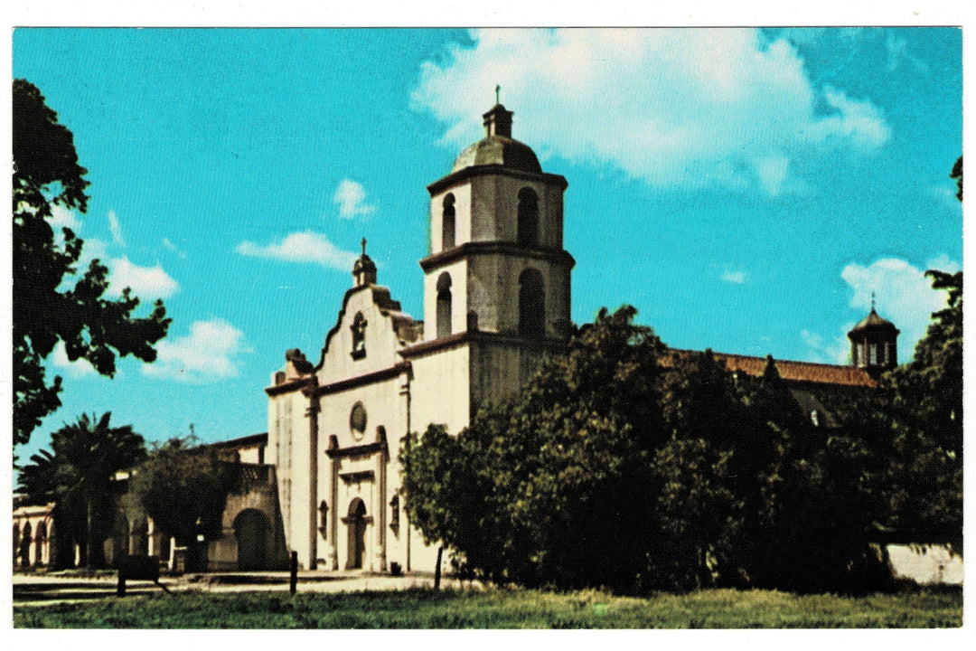 1960s Mission San Luis Rey de Francia Oceanside CA Vintage Postcard.
