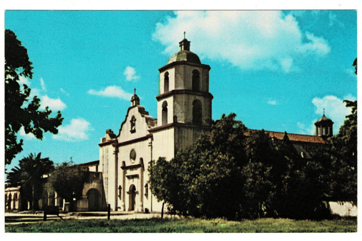 1960s Mission San Luis Rey de Francia Oceanside CA Vintage Postcard.