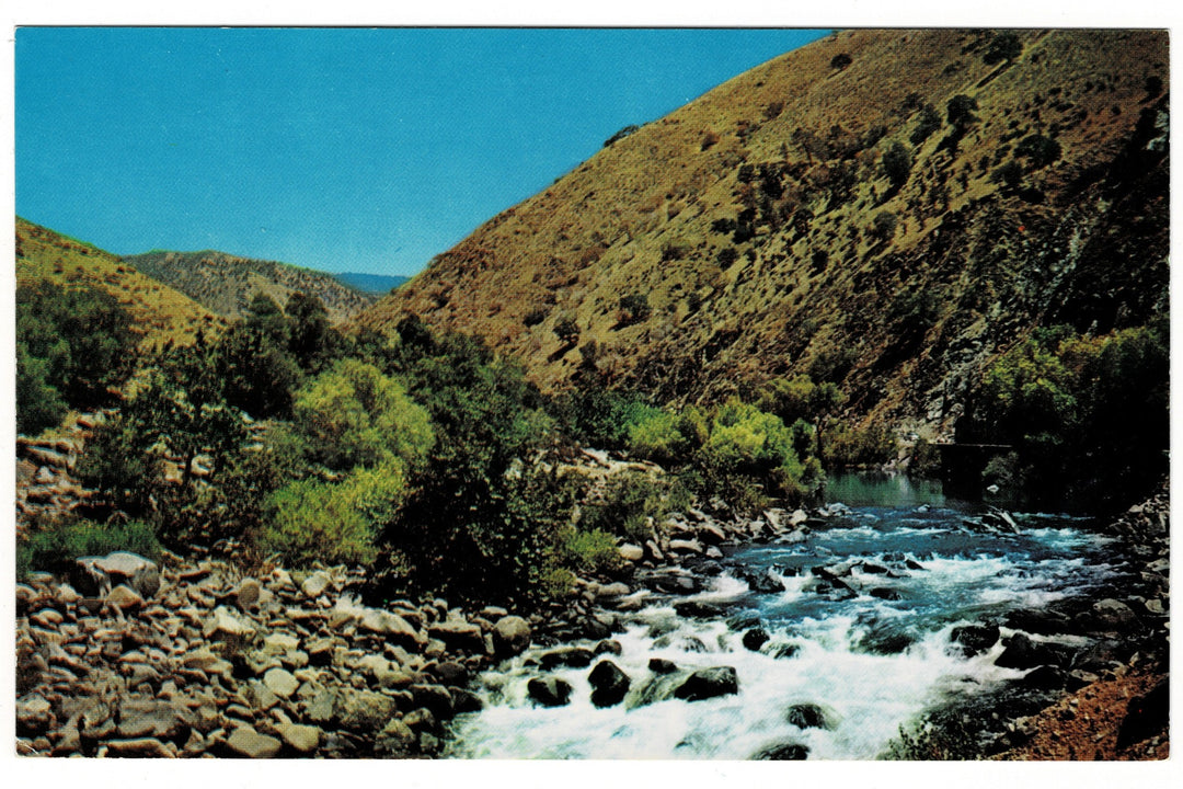 1950s Kern River Kern Canyon California Vintage Postcard.