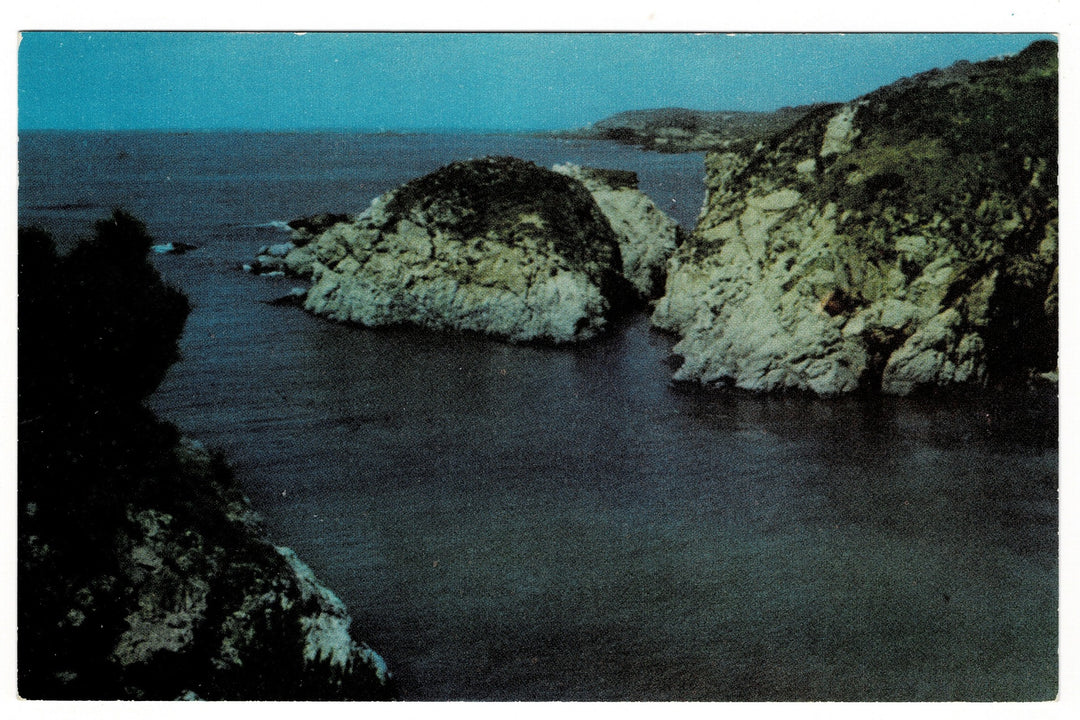 1950s Rugged Pacific Coastline, Point Lobos State Park CA Vtg Postcard.