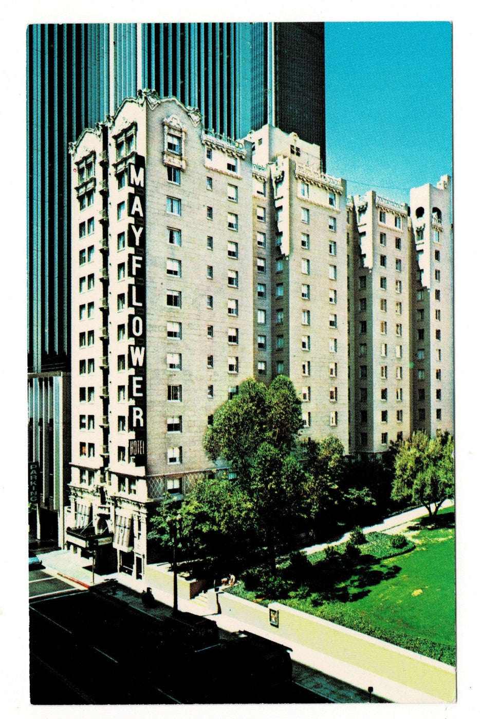 1960s Mayflower Hotel, Los Angeles, California Vintage Postcard.