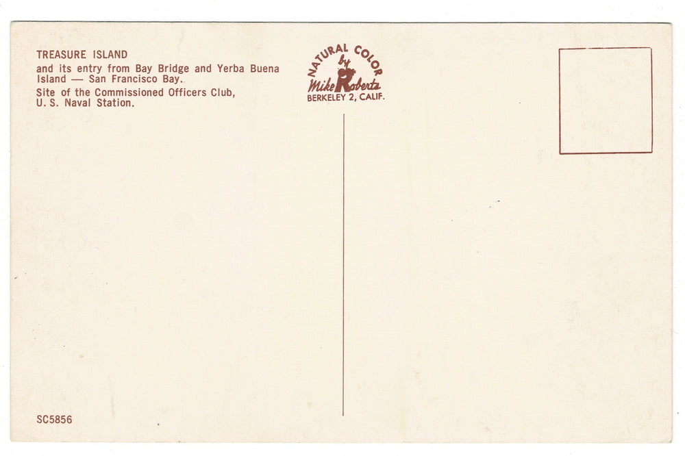 1950s Treasure Island Montage, San Francisco CA Vintage Postcard.