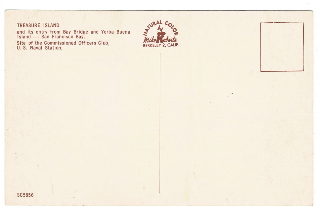 1950s Treasure Island Montage, San Francisco CA Vintage Postcard.