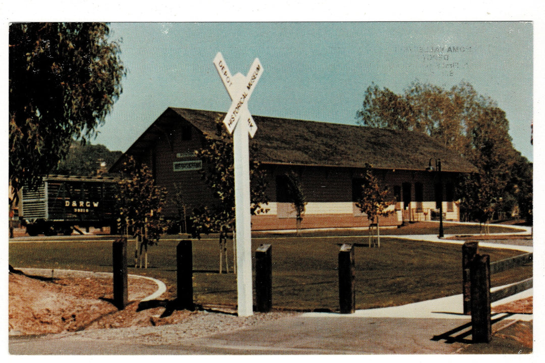 1980s Depot Park Museum, Sonoma, California Vintage Postcard.