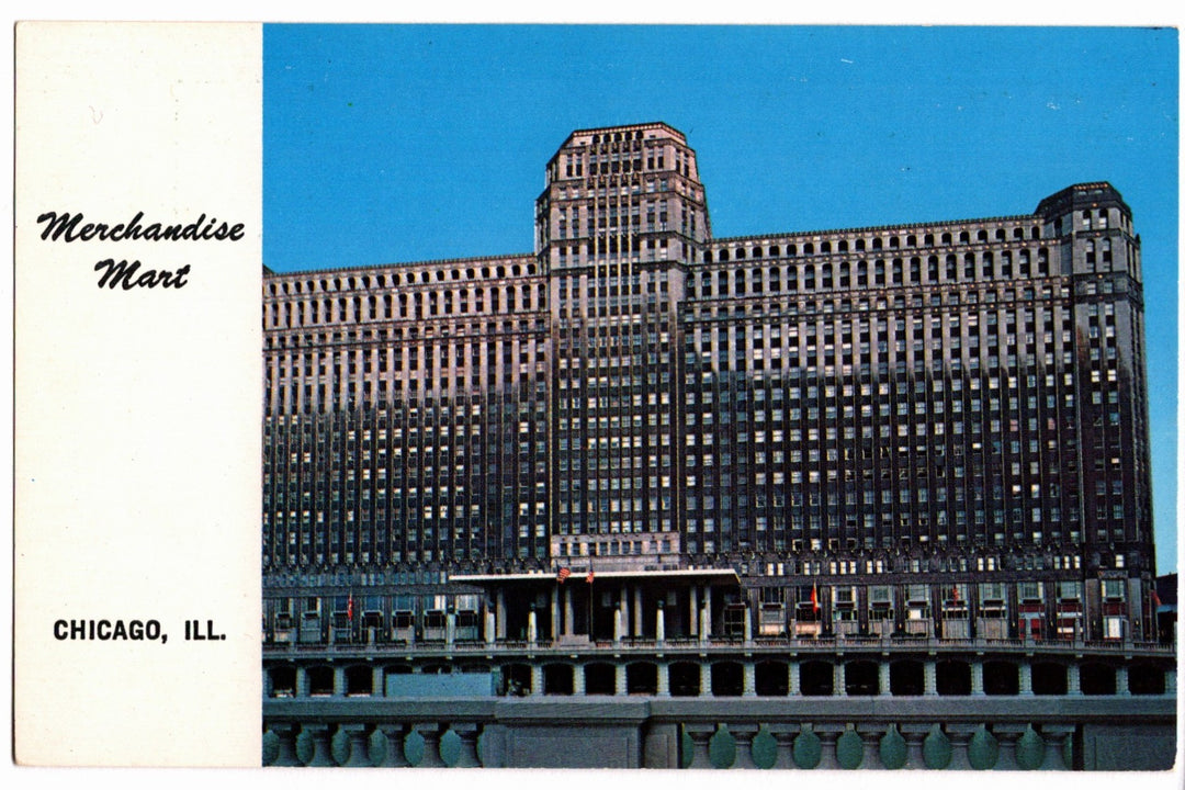  1960s Merchandise Mart Chicago Illinois Vintage Postcard.
