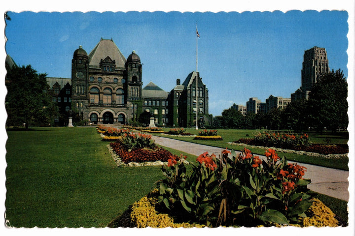 1950 Parliament Buildings Queens Park Toronto Ontario Vintage Postcard.