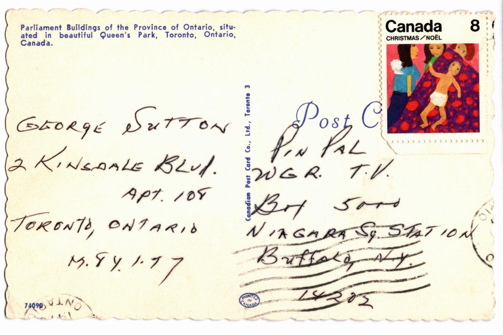 1950 Parliament Buildings Queens Park Toronto Ontario Vintage Postcard.