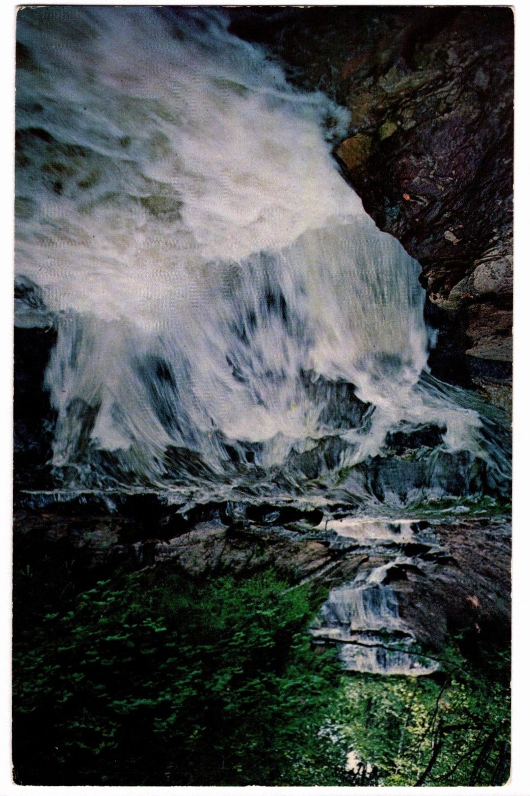 1950s Grand Sable Falls Munising Michigan Vintage Postcard.