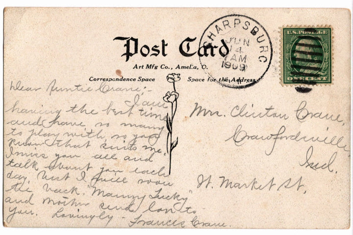 Back of postcard.