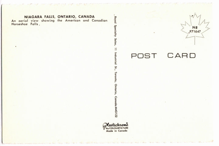 1970s Niagara Falls, Skylon Tower Ontario Canada Vintage Postcard.