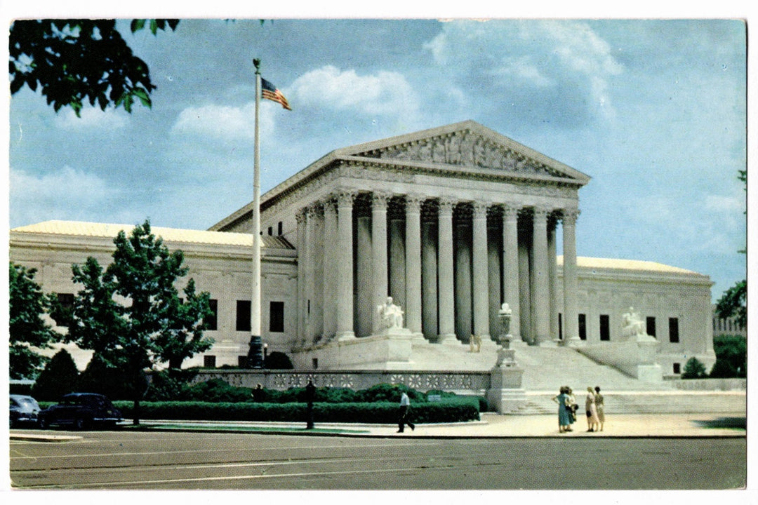 1950s United States Supreme Court, Washington, D.C. Vintage Postcard.