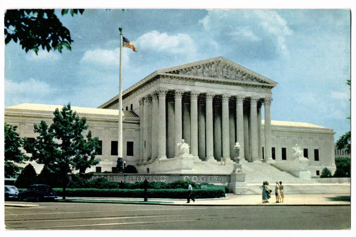 1950s United States Supreme Court, Washington, D.C. Vintage Postcard.