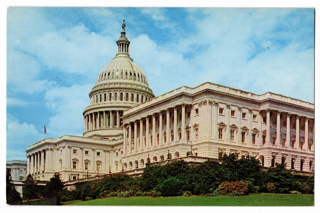1962 United States Capitol, Washington, D.C. Vintage Postcard.