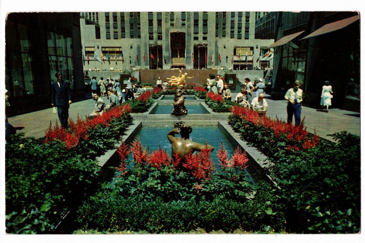 1950s Garden Plaza of Rockefeller Center, New York
