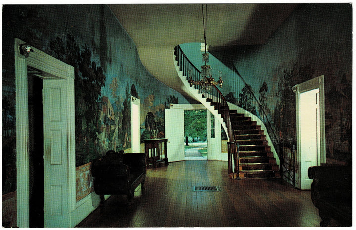 Andrew Jackson Home Interior Nashville Tennessee Vintage Postcard.
