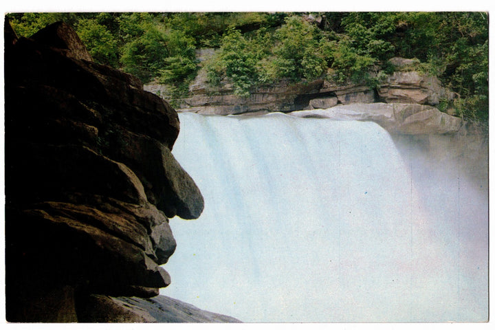 1960 Old Man of the Falls, Cumberland Falls Kentucky Vintage Postcard.