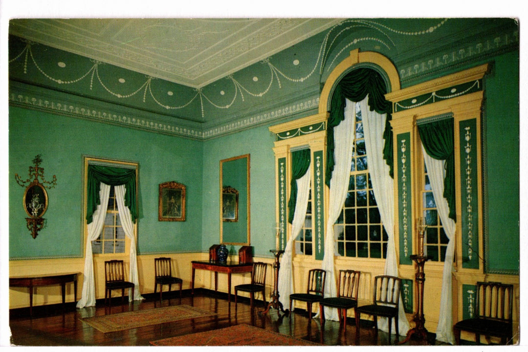 1950s The Banquet Hall at Mount Vernon Vintage Postcard.
