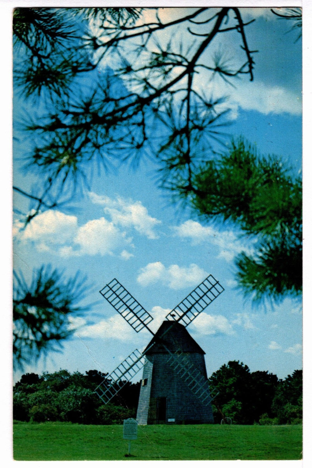 1980s Brewster's Windmill Massachusetts Vintage Postcard.