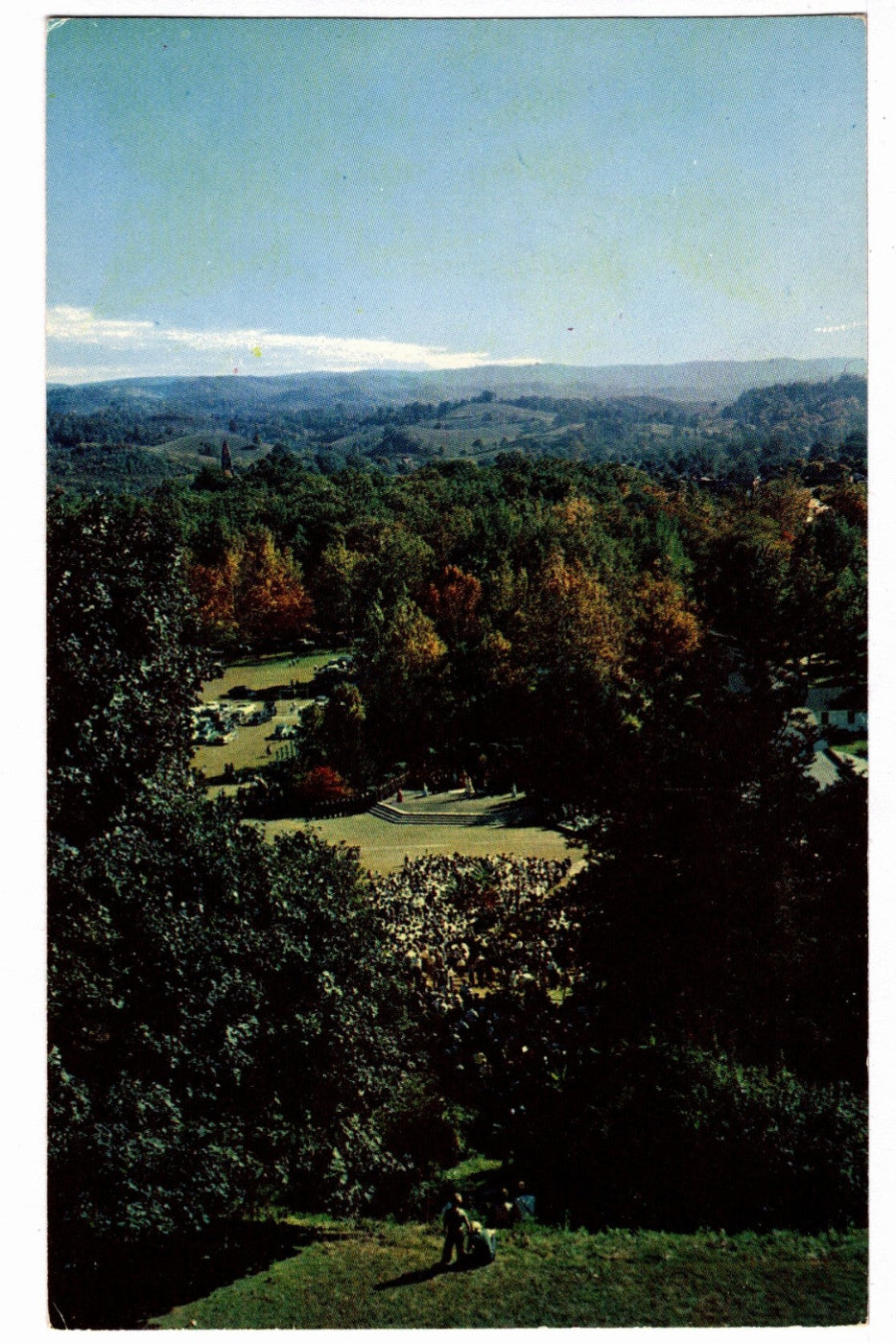 1950s Appalachian Autumn: Elkins West Virginia Vintage Postcard.