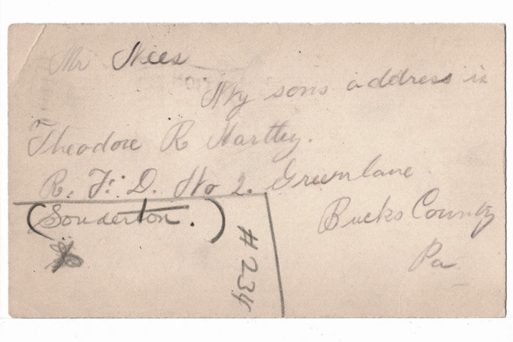UX18 Postal Card McKinley 1c April 3 1906 Address Relayed.