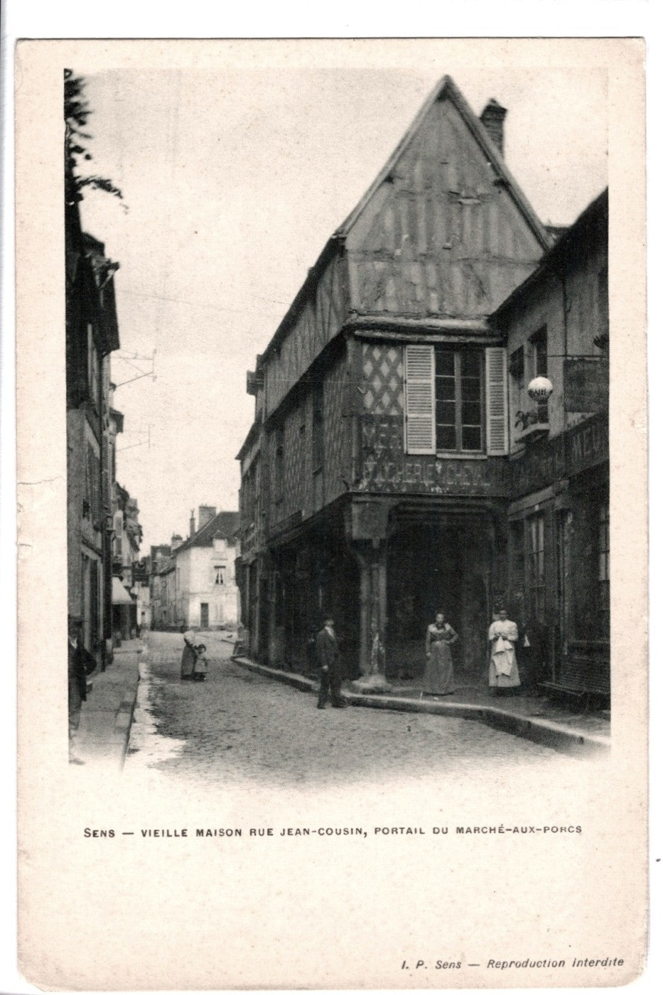 1900s Maison Jean Cousin Sens France Vintage Collotype Postcard UDB.