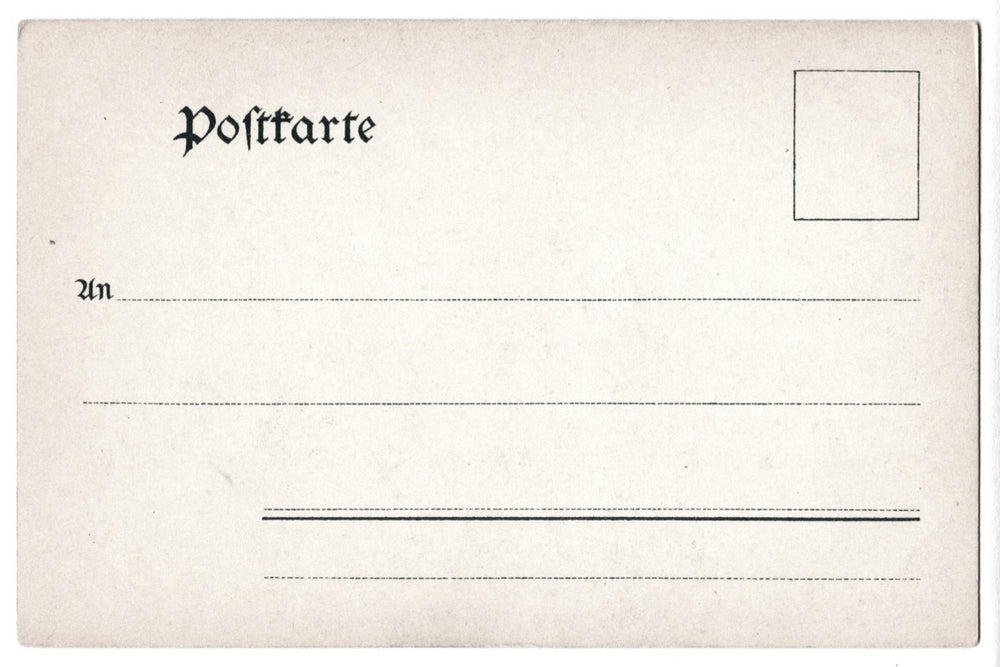 Vintage postcard back.