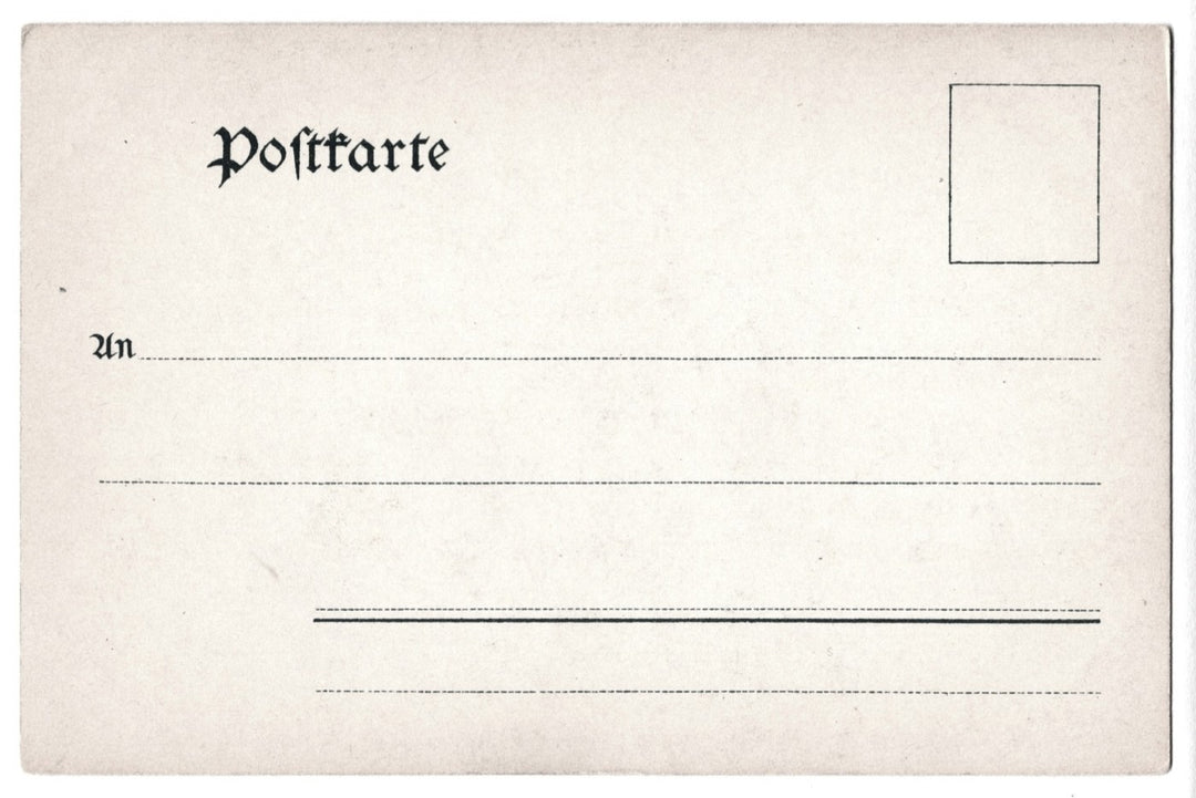 Vintage postcard back.