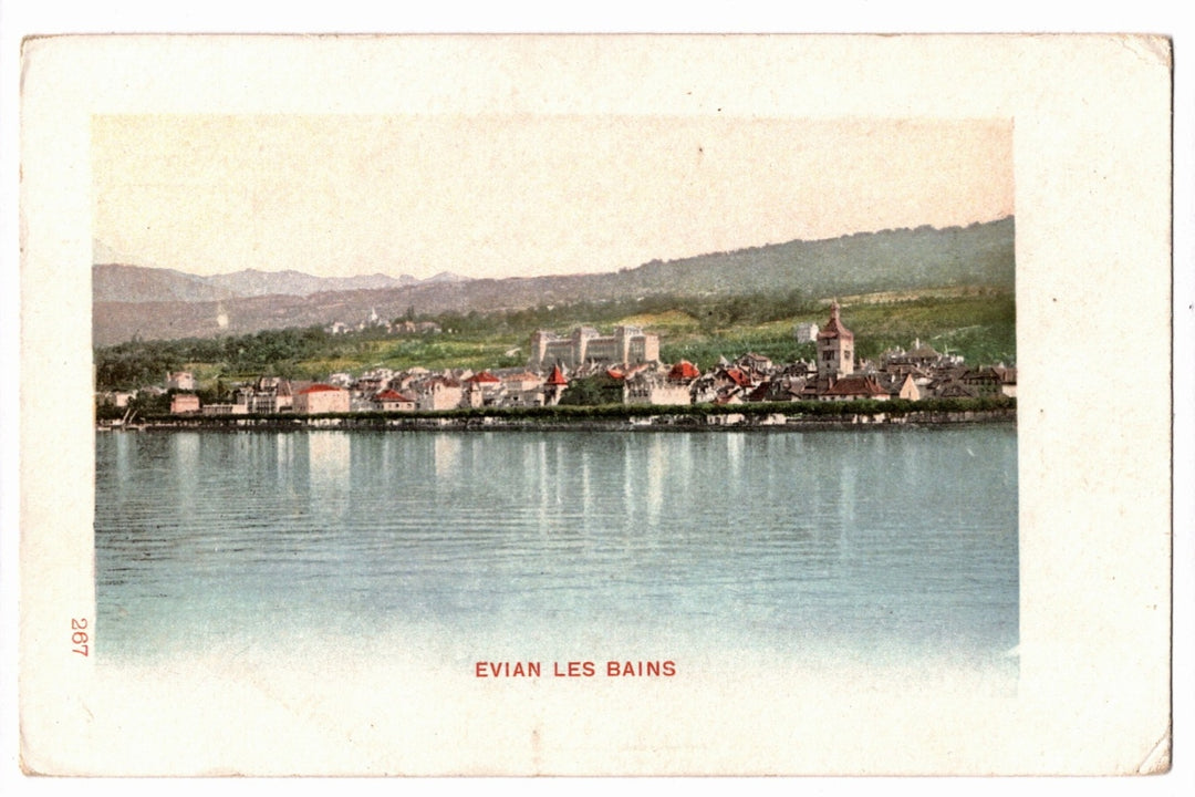 1900s Evian-les-Bains Lake Geneva France Vintage Postcard UDB.