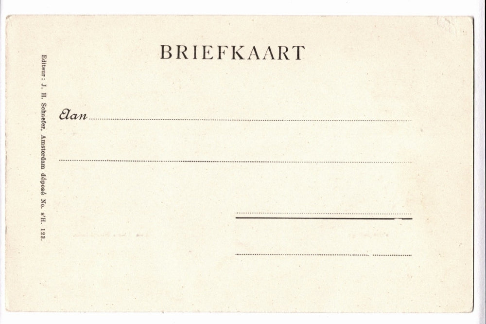 Vintage postcard back.