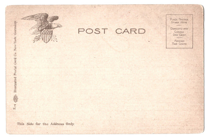 Vintage postcard back.